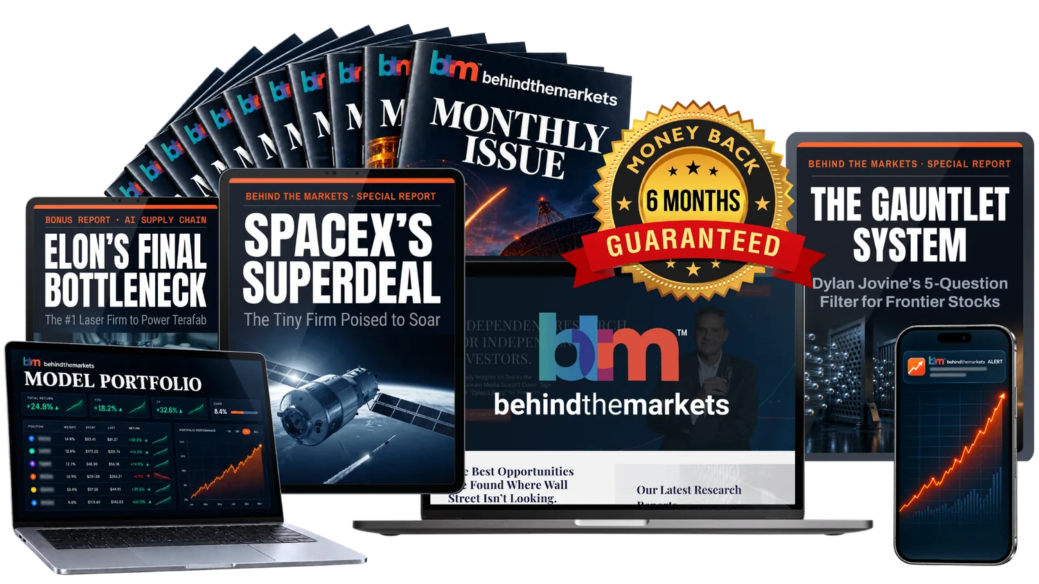 Everything included with a Behind the Markets membership